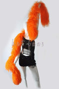 ギャラリービューアーに画像を読み込み、 Luxurious Orange 12 Ply Ostrich Feather Boa - hotfans