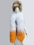 Charger l'image dans la visionneuse de galerie, Luxurious mix white & orange 20 Ply Ostrich Feather Boa - hotfans