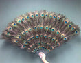 ギャラリービューアーに画像を読み込み、 Double faced peacock feather fan - hotfans