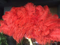 Bild in Galerie-Betrachter laden, Red Professional 4 Layers Ostrich Feather Fan 35"x 67" - hotfans
