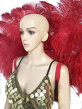 Charger l'image dans la visionneuse de galerie, Red Open Majestic Style Ostrich Feather backpiece - hotfans