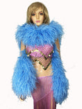 Charger l'image dans la visionneuse de galerie, Luxurious Sky blue 20 Ply Ostrich Feather Boa - hotfans