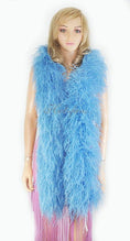 Carica l'immagine nel visualizzatore Galleria, Luxurious Sky blue 12 Ply Ostrich Feather Boa - hotfans