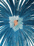 Carica l'immagine nel visualizzatore Galleria, Teal artistic huge Tall Pheasant Feather fan 38"x 80" - hotfans