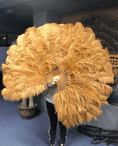 ギャラリービューアーに画像を読み込み、 Topaz Advanced XL 2 Layers Ostrich Feather Fan 34"x 60" - hotfans