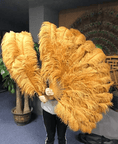 ギャラリービューアーに画像を読み込み、 Topaz Advanced XL 2 Layers Ostrich Feather Fan 34"x 60" - hotfans