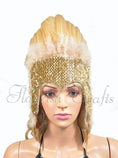 ギャラリービューアーに画像を読み込み、 Wheat feather sequins crown las vegas dancer showgirl headgear headdress - hotfans