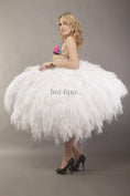 Load image into Gallery viewer, White Professional 4 Layers Ostrich Feather Fan 35"x 67" - hotfans