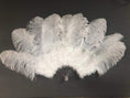 Bild in Galerie-Betrachter laden, Beginner White Marabou & Ostrich Feather fan 24"x 43" - hotfans