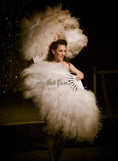Load image into Gallery viewer, White Advanced XL 2 Layers Ostrich Feather Fan 34"x 60" - hotfans
