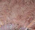 Bild in Galerie-Betrachter laden, Single layer Beige wood Beginner’s Ostrich Feather Fan 25"x 45" - hotfans