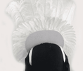 Bild in Galerie-Betrachter laden, white sequins ostrich feather shoulder Backpack - hotfans