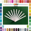 Set of 10 Single layer fan acrylic staves & Hardware Assembly Kit 10" (25 cm ) long