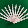 Set of 12 Single layer fan acrylic staves & Hardware Assembly Kit 10" (25 cm ) long