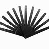 single layer feathers fan Metal aluminum staves Set of 12  & Hardware Assembly Kit