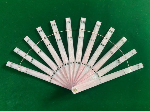 Set of 12 Single layer fan acrylic staves & Hardware Assembly Kit 10