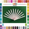 Set of 12 Single layer fan acrylic staves & Hardware Assembly Kit 10" (25 cm ) long