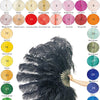 Custom colors Advanced 180 DEGREE FULL OPEN XL 2 layers Ostrich Feather Fan 34"x 68"