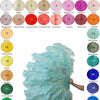 Custom color 180 degree Full Open 2 layers Ostrich Feather Fan 30"X 60"