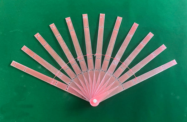 set of 12 two layers fan acrylic staves & Hardware Assembly Kit 13