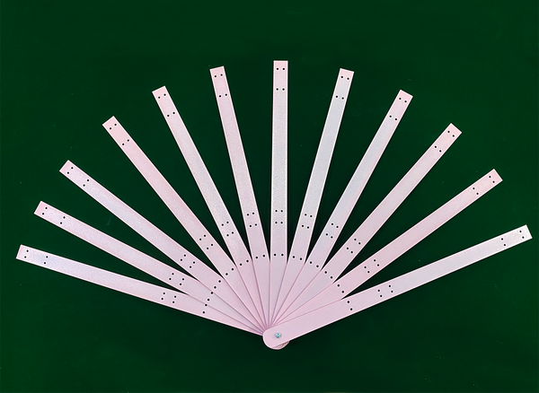 Two layers feather fan Metal aluminum staves Set of 12 & Hardware Assembly Kit