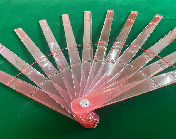 set of 12 two layers fan acrylic staves & Hardware Assembly Kit 13