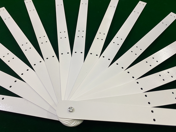 Two layers feather fan Metal aluminum staves Set of 14 & Hardware Assembly Kit