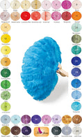 Load image into Gallery viewer, Custom color Professional Triple Layers Ostrich Feather Fan 34"x 65"
