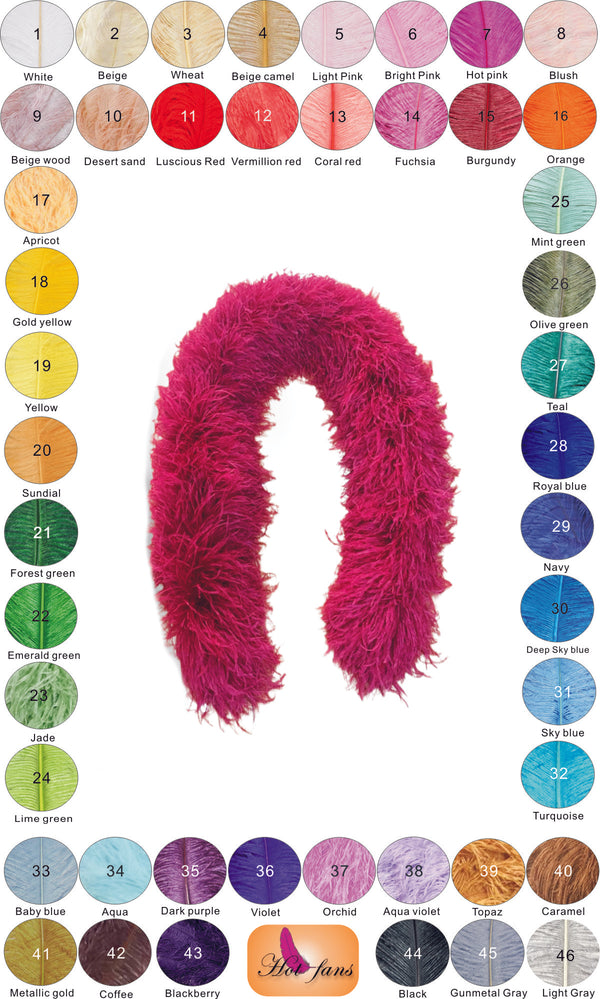 Luxurious 30 Ply Ostrich Feather Boa