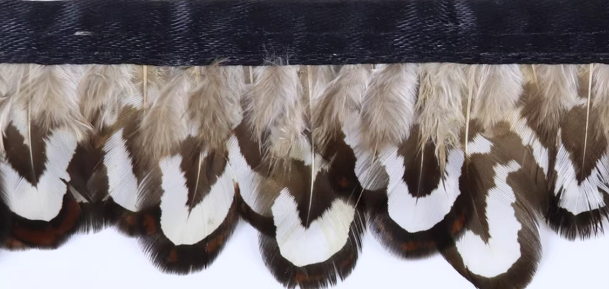 Wild Pheasant Feather Trim Fringe