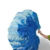 Custom Mix color Professional 3 Layers Ostrich Feather Fan 34"x 65"