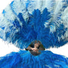 Custom Mix color Professional 3 Layers Ostrich Feather Fan 34"x 65"