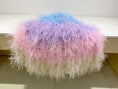 Load image into Gallery viewer, Mix 4 Colors Ombre Dyed Waterfall fan  4 ply Ostrich Feathers boa Fan.
