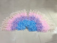 Load image into Gallery viewer, Mix 4 Colors Ombre Dyed Waterfall fan  4 ply Ostrich Feathers boa Fan.
