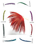 Load image into Gallery viewer, Custom color Luxury Tall huge Pheasant Feather Fan 37"x 69"
