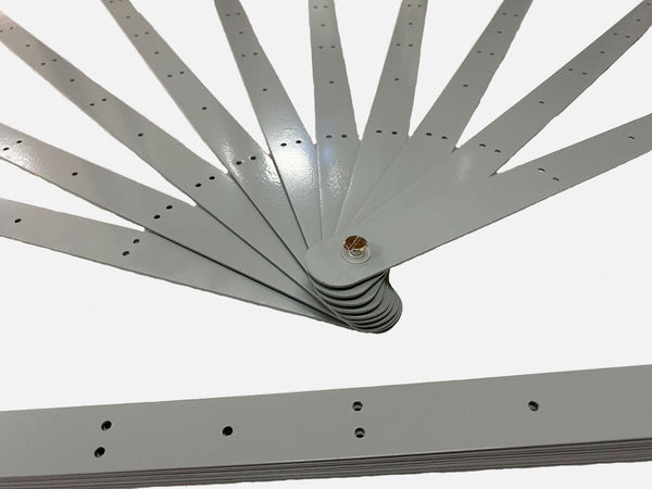 Farve Metal aluminium stave Sæt med 12 boa vandfald fan stave 51 cm længde.