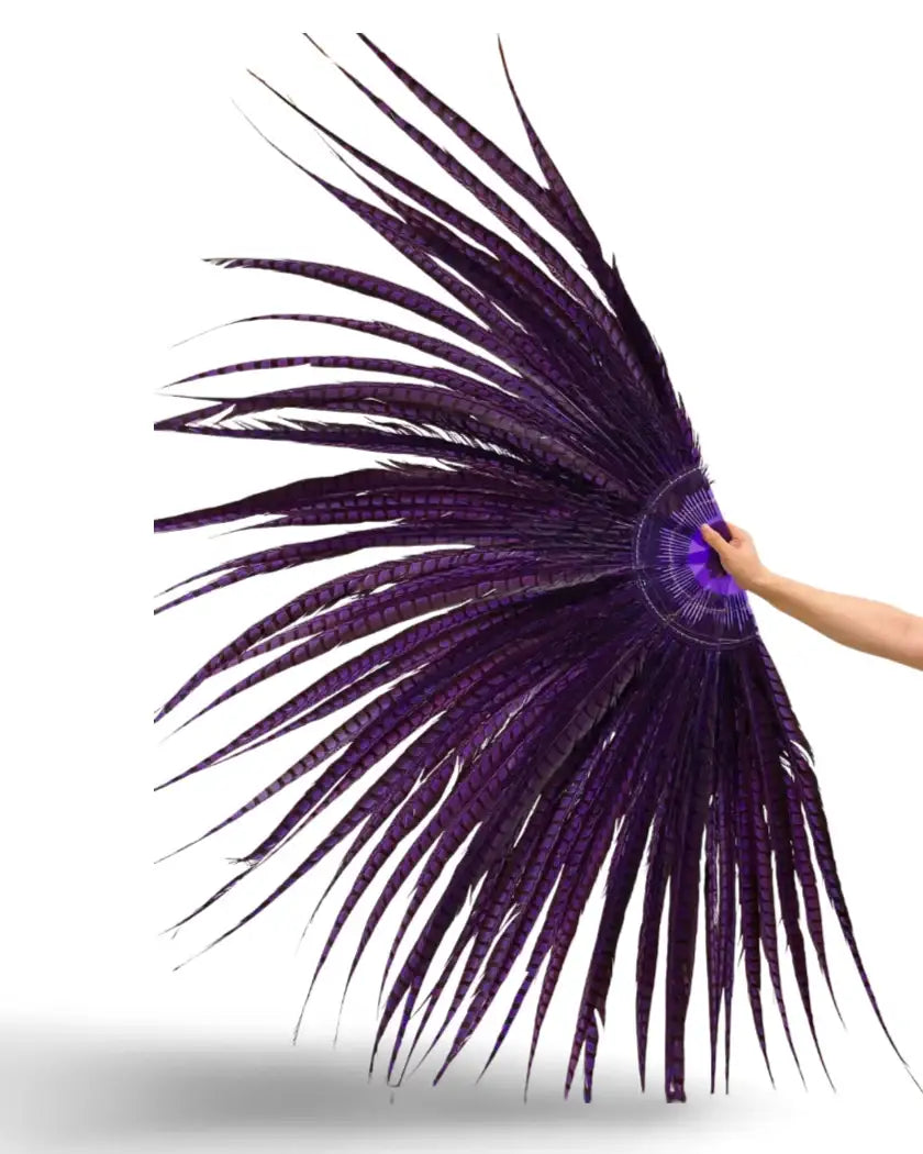 Ventaglio di piume di fagiano di lusso alto e grande, personalizzato 37"X 74"