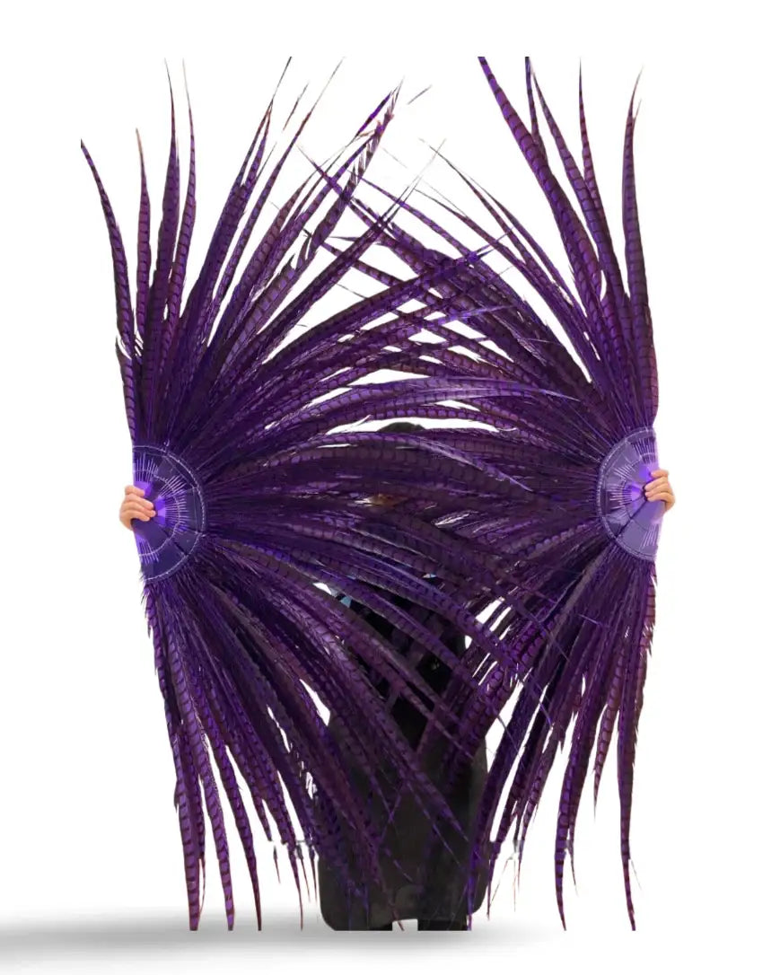 Ventaglio di piume di fagiano di lusso alto e grande, personalizzato 37"X 74"