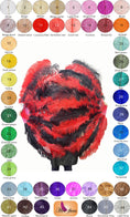 Load image into Gallery viewer, Custom Mix Alternating Color XL 2 Layers Ostrich Feather Fan 34"x60"
