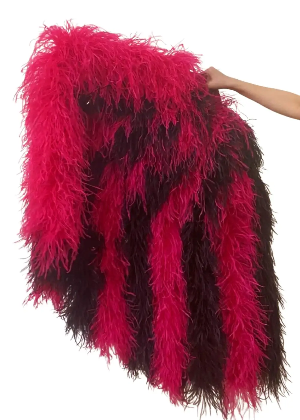 Burlesque Fluffy Waterfall Fan 6/8/10 Ply alterné Éventail Boa en plumes d’autruche