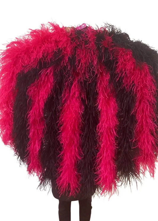 Burlesque Fluffy Waterfall Fan 6/8/10 Ply alterné Éventail Boa en plumes d’autruche