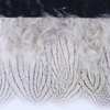 Natural White Silver Pheasant Feather Trim Fringe