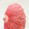 Custom colors Advanced XL 2 Layers Ostrich Feather Fan 34"x 60"