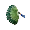 Load image into Gallery viewer, Mix Jade & Forest Green Advanced XL 2 Layer Ostrich Feather Fan 34''x 60''
