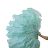 Custom color 180 degree Full Open 2 layers Ostrich Feather Fan 30"X 60"