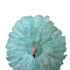 Custom color 180 degree Full Open 2 layers Ostrich Feather Fan 30"X 60"