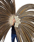 Load image into Gallery viewer, Oversized Luxury Pheasant Feather Fan – Handcrafted with Natural Venery Tails
