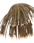 Load image into Gallery viewer, Oversized Luxury Pheasant Feather Fan – Handcrafted with Natural Venery Tails

