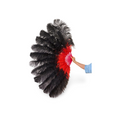 Load image into Gallery viewer, Custom mix color 2 Layers Ostrich Feather Fan 30''x 54'' with Travel leather Bag
