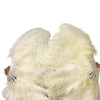 Single layer Beige Beginner’s Ostrich Feather Fan 25"x 45"